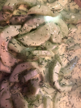 Salade de concombres au yaourt